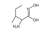 Pentanamide, 2-amino-N-hydroxy-3-methyl-, (S-(R*,R*))- structure
