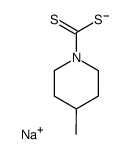sodium 4-methyl-piperidinedithiocarbamate Structure