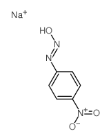 Diazene, hydroxy(4-nitrophenyl)-, sodium salt结构式