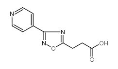3-(3-吡啶-4-基-1,2,4-噁二唑-5-基)丙酸结构式