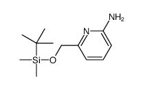 6-({[叔丁基(二甲基)甲硅烷基]氧基}甲基)吡啶-2-胺结构式