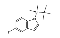 1-(tert-butyldimethylsilyl)-5-iodo-1H-indole结构式