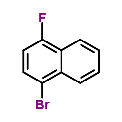 1-Bromo-4-fluoronaphthalene Structure