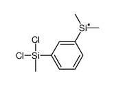 [3-[dichloro(methyl)silyl]phenyl]-dimethylsilicon Structure
