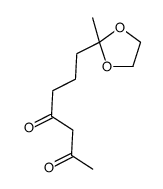 7-(2-methyl-1,3-dioxolan-2-yl)heptane-2,4-dione结构式
