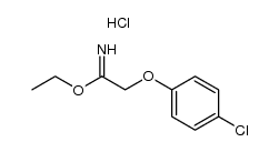 Ethyl 2-(4-chlorophenoxy)acetimidate hydrochloride结构式