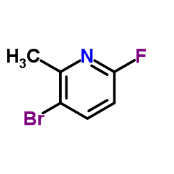 3-Bromo-6-fluoro-2-methylpyridine structure
