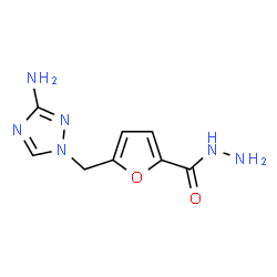 2-Furancarboxylicacid,5-[(3-amino-1H-1,2,4-triazol-1-yl)methyl]-,hydrazide(9CI)结构式