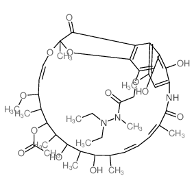 Rifamycin B, 2,2-diethyl-1-methylhydrazide structure