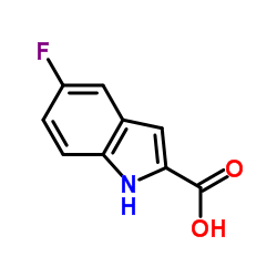 5-氟吲哚-2-甲酸结构式