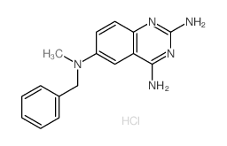 2,4-Diamino-6-(benzylmethylamino)quinazoline hydrochloride hydrate Structure