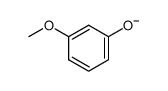 m-methoxyphenol anion Structure