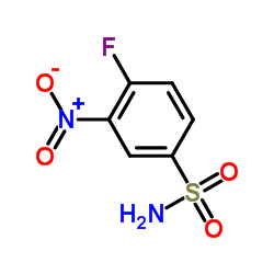 3-硝基-4-氟苯磺酰胺结构式