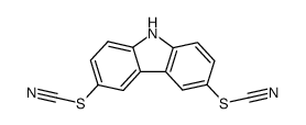 3,6-bis-thiocyanato-carbazole Structure