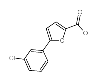 5-(3-氯苯基)-呋喃-2-羧酸结构式