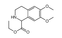 ethyl 6,7-dimethoxy-1,2,3,4-tetrahydroisoquinoline-1-carboxylate Structure