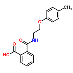 2-{[2-(4-Methylphenoxy)ethyl]carbamoyl}benzoic acid结构式