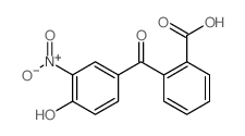 2-(4-hydroxy-3-nitro-benzoyl)benzoic acid结构式
