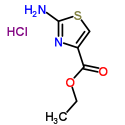 2-氨基噻唑-4-甲酸乙酯盐酸盐结构式