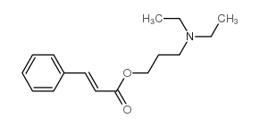 肉桂酸 3-(二乙基氨基)丙酯结构式