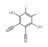 4,5-dichloro-3,6-dihydroxy-phthalonitrile结构式