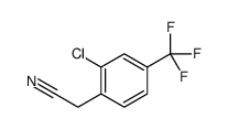 [2-Chloro-4-(trifluoromethyl)phenyl]acetonitrile Structure