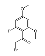 2-bromo-1-(2-fluoro-4,6-dimethoxyphenyl)ethanone Structure