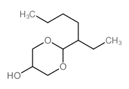 2-(1-Ethylpentyl)-1,3-dioxan-5-ol结构式