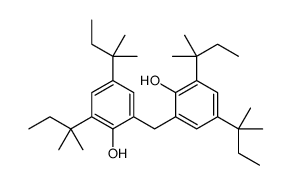 2,2'-methylenebis[4,6-bis(1,1-dimethylpropyl)phenol] structure