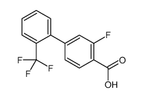 2-fluoro-4-[2-(trifluoromethyl)phenyl]benzoic acid Structure