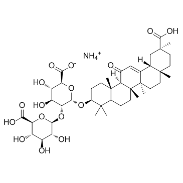 Glycyrrhizic acid ammonium salt Structure