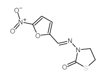 3-[(5-nitro-2-furyl)methylideneamino]thiazolidin-2-one Structure