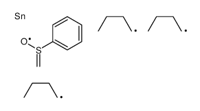 benzenesulfinylmethyl(tributyl)stannane Structure