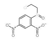 1-(2-chloroethylsulfinyl)-2,4-dinitrobenzene结构式