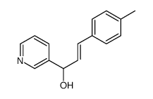 (E)-3-(4-methylphenyl)-1-pyridin-3-ylprop-2-en-1-ol结构式