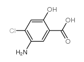 4-氯-5-氨基水杨酸结构式