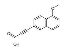3-(5-methoxynaphthalen-2-yl)prop-2-ynoic acid结构式