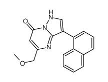 5-(methoxymethyl)-3-naphthalen-1-yl-1H-pyrazolo[1,5-a]pyrimidin-7-one结构式