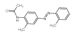 4-乙酰氨基-2',3-二甲基偶氮苯结构式