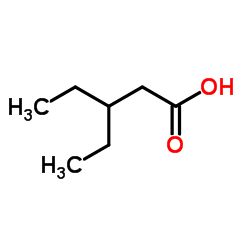 3-Ethylpentanoic acid Structure