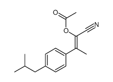 [1-cyano-2-[4-(2-methylpropyl)phenyl]prop-1-enyl] acetate Structure