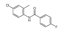 N-(4-Chloro-2-Methylphenyl)-4-fluorobenzamide结构式