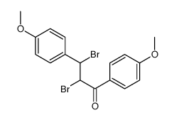 2,3-dibromo-1,3-bis(4-methoxyphenyl)propan-1-one结构式