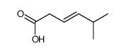 (E)-5-甲基己-3-烯酸结构式