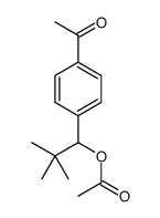 [1-(4-acetylphenyl)-2,2-dimethylpropyl] acetate结构式