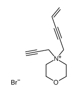 4-(pent-4-en-2-yn-1-yl)-4-(prop-2-yn-1-yl)morpholin-4-ium bromide Structure