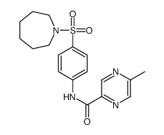 Pyrazinecarboxamide, N-[4-[(hexahydro-1H-azepin-1-yl)sulfonyl]phenyl]-5-methyl- (9CI) Structure