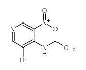 (3-溴-5-硝基-吡啶-4-基)-乙基-胺结构式