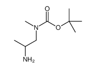 tert-butyl 2-aminopropyl(methyl)carbamate structure