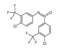 [4-chloro-3-(trifluoromethyl)phenyl]-[4-chloro-3-(trifluoromethyl)phenyl]imino-oxidoazanium结构式